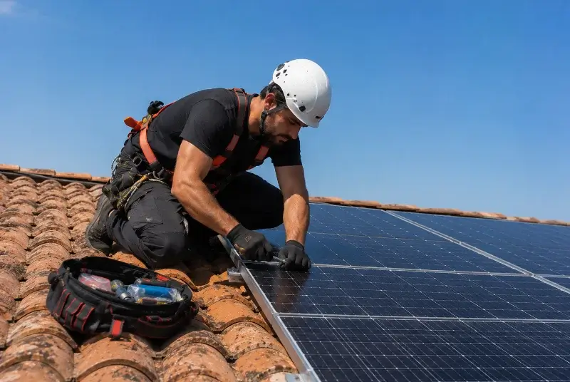 Maintenance et monitoring de panneaux solaires à Saint-Blaise