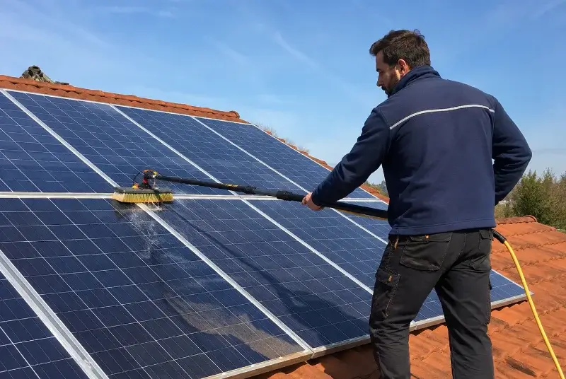 Nettoyage et entretien de panneaux solaires à Saint-Blaise