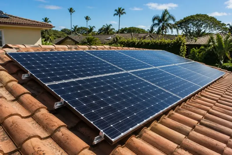 Installation de panneaux solaires à Saint-Blaise